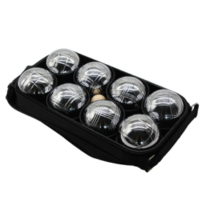 Ensemble de boules de pétanque d'extérieur, 8 boules, avec sac de transport, en acier inoxydable, écologique, pour usage extérieur - Product Image 1