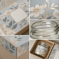 Boîte à bougies en carton rigide, fabrication directe usine, avec couvercle et base, emballage cadeau haut de gamme, idéale pour bijoux et cosmétiques