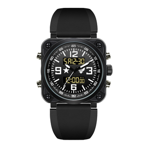 Reloj <span class=keywords><strong>Despertador</strong></span> Digital Redondo Multifuncional de Aleación con Cronógrafo y Pantalla LED para Exteriores, Diseño Moderno Chino - Product Image 4