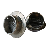 190mm un capuchon de ventilation en acier inoxydable abordable, antirouille, résistant à la pluie et aux insectes pour les sécheuses