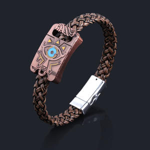 ตำนานของ Zelda ลมหายใจของป่าใหญ่ตาหนังทอผ้าเสน่ห์สร้อยข้อมือ - Product Image 3