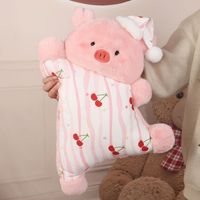 Coussin de couchage pour dortoir de filles, en coton PP et peluche courte, hauteur 31-50 cm, broderie patchwork motif ours, pour canapé, voiture, soutien lombaire