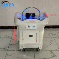 Bac à shampoing portable sans plomberie, station de lavage de cheveux durable avec deux réservoirs d'eau pour salon de beauté, thérapie capillaire, SPA