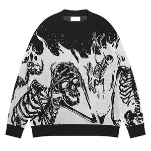 Free Design Men's High Street Sweater Custom Ugly Pattern Christmas Knit Sweater Winter Jacquard Sweaters For Men