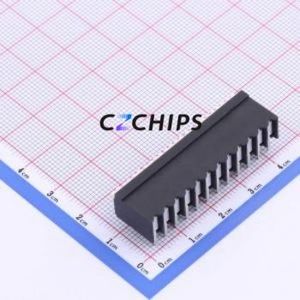 JL212R-35012B01 Spring Terminal Block Bent Lead Through Hole,P=3.5mm Connector 1x12P 3.5mm Black Right Angle Insert - Product Image 2