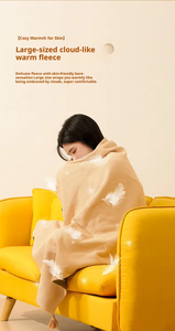 <span class=keywords><strong>Couverture</strong></span> <span class=keywords><strong>Chauffante</strong></span> Électrique à Piles pour Bureau et Maison, Chauffage Rapide, Protection Contre la Surchauffe, Châle Portable en Jacquard Tricoté - Product Image 3