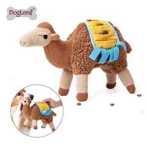 custom Camel shape design high elastic PP cotton filling aggressive Pet dog treat puzzle chew toy