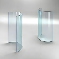 Verre plat double vitrage creux trempé transparent à haute transmission lumineuse, design moderne pour portes industrielles et résidentielles