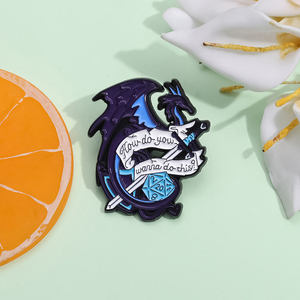 Bros Enamel kartun naga kreatif Aksesori ransel pakaian Pin berenamel permainan Petualangan Anime hadiah perhiasan untuk teman - Product Image 4