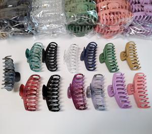 <span class=keywords><strong>Pl</strong></span> 4 Inch Antislip Grote Klauw Clips Grote Haarclips Voor Dik Haar Grote Lange Kleurrijke Klauw Clips Voor Vrouwen En Meisjes - Product Image 5