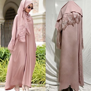 Zifeng OME Ropa de mujer de Oriente Medio Túnica de dama musulmana Vestido malayo e indonesio con pañuelo en la cabeza - Product Image 4