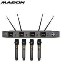 Madon Fourniture en usine Système de sonorisation MIC KD-4 série TFT Microphone sans fil à quatre canaux avec OK-DPA2 OK-2H MICROPHONE PORTABLE