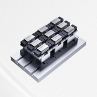 Etau de machine XinDian, blocs de serrage pneumatiques, étau concentrique pour pince de serrage, fixation de mâchoire sur machine CNC