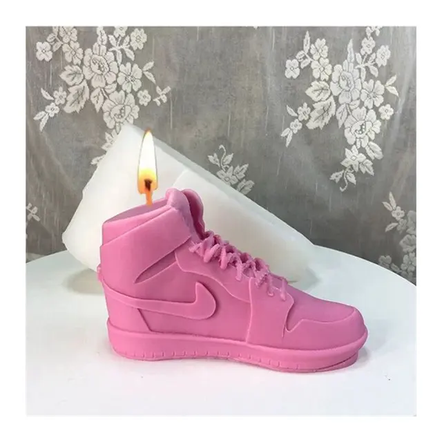DLW030 Giày Lớn Khuôn Nến Giày Mẫu Bánh Fondant Khuôn 3D Sneaker Hình Dạng Bánh Công Cụ Trang Trí Epoxy Nhựa Nghệ Thuật Trang Trí Nội Thất
