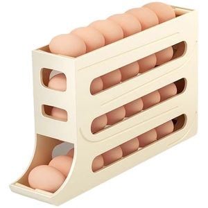 Rullo <span class=keywords><strong>in</strong></span> <span class=keywords><strong>plastica</strong></span> 4 livelli porta uova Dispenser <span class=keywords><strong>per</strong></span> frigorifero - Product Image 2