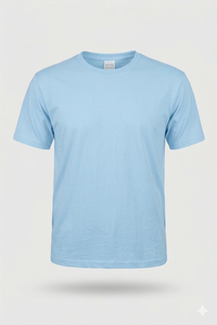 Camiseta de manga corta y cuello redondo, hecha de 100% algodón, 40com, Interlock, 190-200gsm (24) - Product Image 5