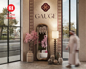 Comptoir de restaurant en marbre de luxe avec éclairage LED, ensembles de meubles d'intérieur de bar de restaurant personnalisés - Product Image 5