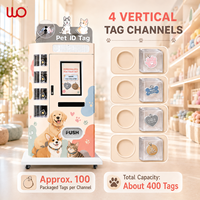 Distributeur automatique intelligent de cartes d'identification pour animaux de compagnie avec gravure laser, SDK intégré, écran tactile et gestion cloud pour une personnalisation optimale