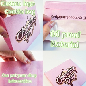 Custom <strong>Printed</strong> <strong>logo</strong> Eco-friendly Oil Proof Small pink 3.5inch 4inch Cookie <strong>Printed</strong> Kraft <strong>Paper</strong> <strong>Bags</strong> for Cookies - Product Image 6
