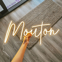 Enseigne néon LED personnalisée « Happily Ever After » en acrylique, ornement numérique pour la décoration de fêtes, de mariages et accessoires de voiture