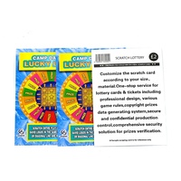 Carte à gratter personnalisée à bas prix pour loterie, jeux de loterie, bons de réduction, carte à gratter en papier