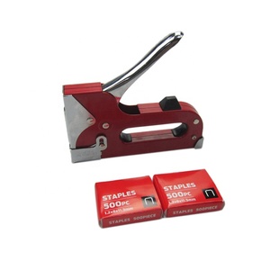 Construcción metálica resistente para grapas de alambre plano Pistola <span class=keywords><strong>grapadora</strong></span> de 6-14mm con altura de costura ajustable - Product Image 4