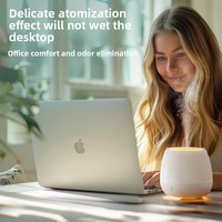 Humidificateur et diffuseur d'aromathérapie silencieux USB/enfichable de 150 ml avec minuterie pour la maison, la chambre et le bureau