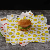 Papier sulfurisé imperméable double face personnalisé en gros pour emballage alimentaire de chocolat, sandwichs et burgers - BTO jetable