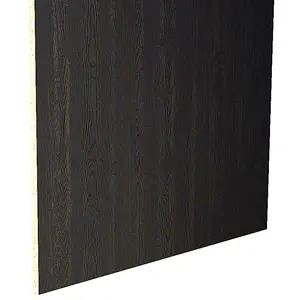 4X8 Morand Fijn Linnen Obsidiaan Zwart Melamine Mdf Board Vezelplaten Voor Meubels