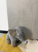 Jouets en peluche géants en polyester sur mesure, en forme d'éléphant, super doux, rembourrés de coton PP lavé, doublure en maille, jouet unisexe