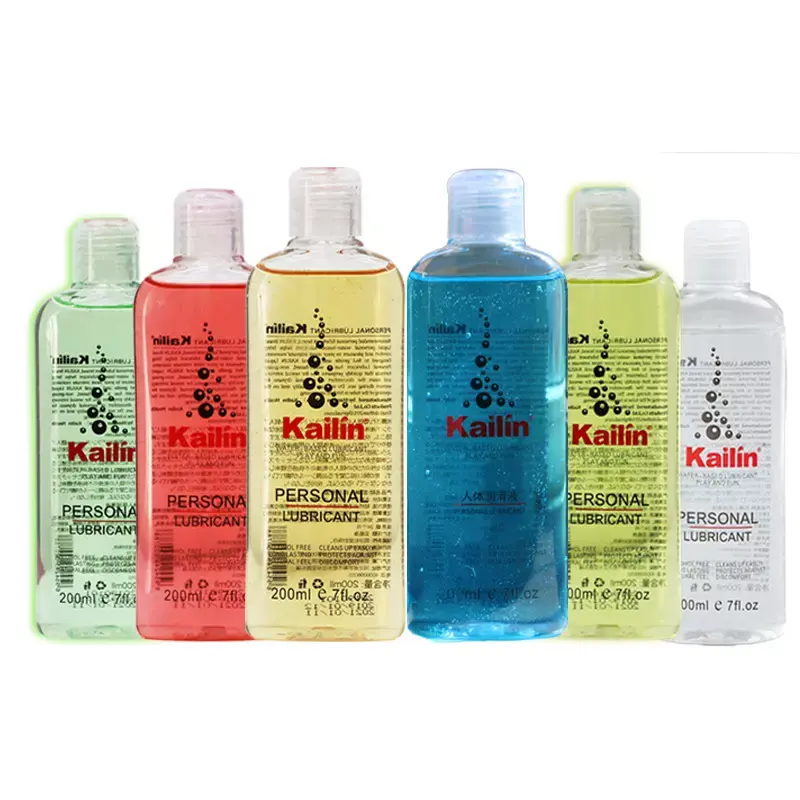 200 ML Kailin Lubricants With Flavours Organic Personal Lubricant And Massage Oil Sex Lube Strawberry Apple Blueberry Banana