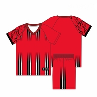 Ensemble maillot et short de football pour équipe |   Uniforme de football personnalisé respirant à séchage rapide anti-bactérien imprimé numériquement 100% polyester