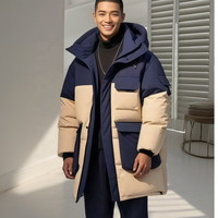 Parka longue imperméable personnalisée pour moto, chasse, sports, parka matelassée, bomber, veste d'hiver, veste universitaire pour homme, à capuche, coupe-vent, décontractée