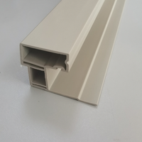 Profilé en PVC extrudé personnalisé résistant aux UV, cadre de fenêtre en UPVC pour bâtiment, design moderne, écologique et durable
