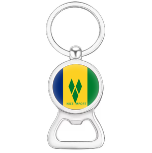 Porte-clés décapsuleur de bière drapeau Saint Kitts et Nevis le plus vendu pour papa, mari, cadeaux d'<span class=keywords><strong>anniversaire</strong></span>, de <span class=keywords><strong>fête</strong></span> des pères - Product Image 4