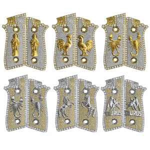 Tùy chỉnh khắc vàng Sliver mạ PT 92 99 100 101 cachas <span class=keywords><strong>Taurus</strong></span> pt92 Grips - Product Image 2