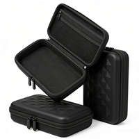 Étui rigide en mousse EVA durable, style simple personnalisé, fermeture éclair, étanche, polyvalent, pour accessoires électroniques de voyage et de tous les jours