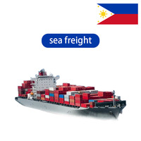 Transitaire maritime Chine-Philippines, agent d'expédition de fret FCL LCL avec transit de 5 à 15 jours, stockage et assurance