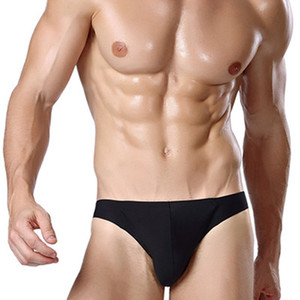 Slip <span class=keywords><strong>Boxer</strong></span> senza cuciture traspiranti in seta di ghiaccio intimo da uomo di fascia alta slip da uomo di un pezzo - Product Image 5