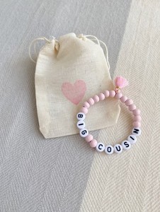 Nuovo bracciale bambino rosa per bambine grande cugino braccialetto cugino regalo da - Product Image 6
