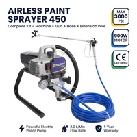 Pistolet de pulvérisation électrique sans air 450 Professional, débit de 2 L/min, pression de 228 bars, pulvérisateur de peinture murale avec moteur sans balais pour les entrepreneurs