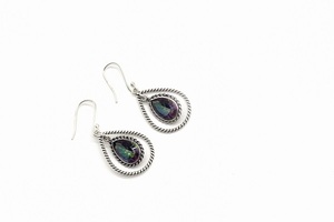 Pendientes de Cuarzo Arcoíris, Joyería Hecha a Mano, Plata de Ley 925, Elegantes, Regalo de Boda para Mujer, Venta al Por Mayor, Exportación - Product Image 2