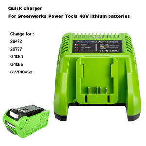 Chargeur de batterie rapide avec indicateur LED GLB-40V pour Greenworks 40V batterie Lithium-ion 29472 29727 G40B4 G40B6 - Product Image 3