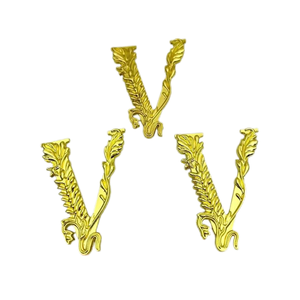 Accessoires <span class=keywords><strong>d</strong></span>écoratifs contemporains en alliage de zinc doré en forme de V <span class=keywords><strong>pour</strong></span> la maison, le bureau, la salle à manger, le salon, la chambre à coucher, montage facile - Product Image 6