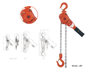 TOYO-INTL de haute qualité vente chaude palan à levier de levage manuel LBP Type 0.8T-9T palan à commande manuelle - Product Image 4
