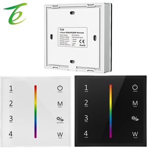 Certificado de 3V, 5 años de garantía, anillo de color táctil <span class=keywords><strong>LED</strong></span> CCT de <span class=keywords><strong>4</strong></span> zonas y 8 teclas de 2,4G, panel de vidrio, mando a distancia RF, G - Product Image 5