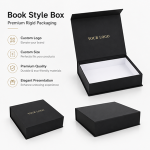 Caja de Libro de Cartón Rígido Ecológica con Cierre Magnético, Impermeable, de Alta Gama, para Regalos, con Logotipo Personalizado - Product Image 2
