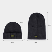 Bonnet thermique coupe-vent double usage OEM avec lettres, unisexe, pour l'hiver et l'automne, idéal pour le voyage, la pêche, le cyclisme, cagoule
