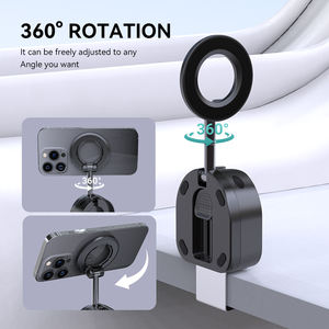 Amz गर्म बिक्री चुंबकीय यात्रा फोन माउंट पोर्टेबल चुंबक स्टैंड फोल्डेबल हैंड-फ्री धारक विमान और डेस्क के लिए - Product Image 2