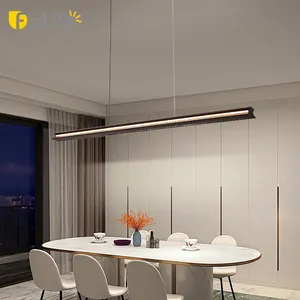 Basit asılı yemek odası dekoratif tavan avize alüminyum 42w 48w Modern Led kolye ışıkları